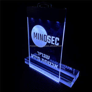 Badge d'identification personnalisé pour employés avec carte LED, étiquette unique gravée, interrupteur tactile en plastique, alimenté par batterie, badge VIP pour visiteurs - Product Image 5