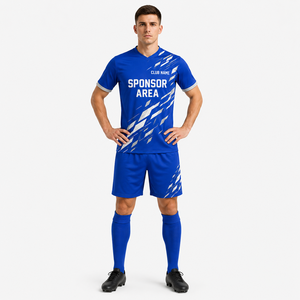 เสื้อฟุตบอลพิมพ์โลโก้ทีมตามสั่ง ผ้าโพลีเอสเตอร์รีไซเคิล ระบายอากาศได้ดี แผงหลังเป็นตาข่าย ซับเหงื่อ สำหรับผู้ใหญ่ทุกเพศ - Product Image 3