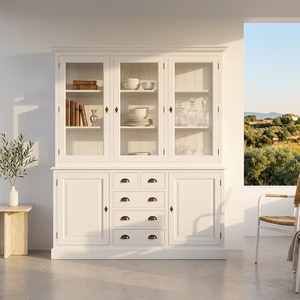 Gabinete de Almacenamiento Moderno Pirelli de Madera de Teca Sólida con Construcción Duradera, Acabado Elegante y 9 Estantes para Exhibición Interior - Product Image 2