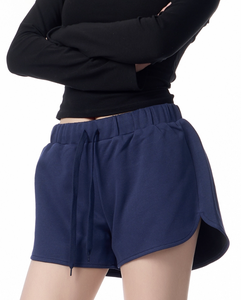 Six Trend Sports 2025 New Style American Retro Red Women's Casual Short Sweatpants Mid Waist Breathable Elastic <b>Drawstring</b> - Product Image 5