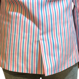 Chaqueta Blazer a Rayas, Corte Entallado, Estilo Casual de Negocios, Ropa de Oficina, Manga Larga, Prenda Exterior de Moda, Ropa Profesional - Product Image 6