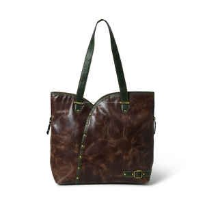 Bolso de mano de cuero vintage para mujer con gran capacidad de almacenamiento - Product Image 1