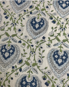 Mantel de Algodón Premium con Estampado Clásico, Diseño Floral Cuadrado, Tejido a Mano, para Uso Doméstico, Borde a Rayas Azul Verde - Product Image 5