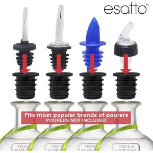 Juego de 6 adaptadores para verter licor, solución para botellas grandes de aceite de oliva y licor, accesorios para bebidas de 1 pulgada/25 mm - Product Image 3