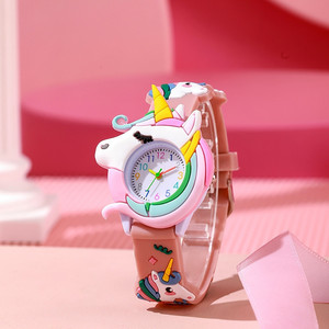Nouveauté 2025, montre colorée de dessin animé à la mode, montre à quartz mignonne pour enfants, dinosaure - Product Image 4