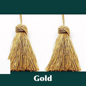 Borlas de Algodón Personalizadas de Alta Calidad en Colores Azul Agua y Plateado, Estilo Vintage Antiguo para Decoración de Muebles, Cortinas y Prendas - Product Image 4