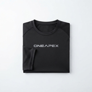 Camiseta de Compresión para Hombre, Negra, Manga Corta, Deportiva, para Gimnasio, Entrenamiento, Ropa Deportiva, Logotipo Personalizado, Fitness, Running, Ejercicio - Product Image 3