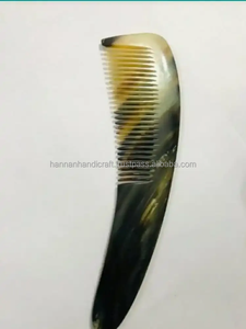 100% Handmade Natural Buffalo Horn Comb Anti-Static Polished Waterproof Hygiene 5inch High Quality Pocket Comb-HANNAN HANDICRAFT - Product Image 2