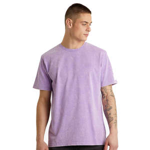 T-shirt à col rond pour homme 100% coton, effet délavé, style streetwear, avec logo personnalisable, créez votre propre t-shirt en ligne en promotion - Product Image 5