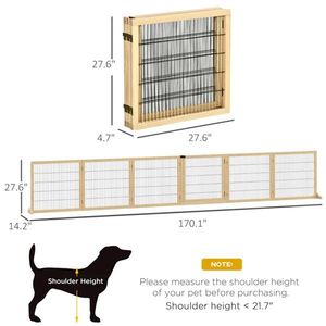 170\" L Wooden Pet Door Best Dog Door for Easy Access Pet Gates & Pens - Product Image 4