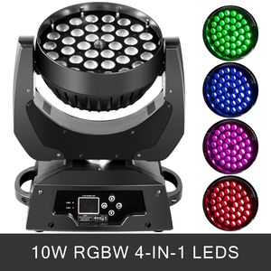 36 projecteurs LED mobiles 10W pour scène, 4 couleurs, faisceau, spot, éclairage PAR RGB, contrôle DMX512 pour clubs, DJ, spectacles et usage domestique - Product Image 2