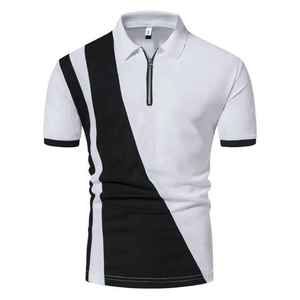 High Quality Men's Polo Shirt Comfortable Cotton Blend Smart Casual Short Sleeve Everyday Clothing OEM Supplier - Product Image 2