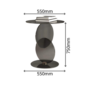 Mesa Auxiliar Moderna de Metal / Mesa Decorativa de Metal, Acero y Aluminio, Estilo Contemporáneo de Lujo, Personalizable, Mueble para Sala de Estar - Product Image 2