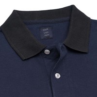 Kaos Polo Pria Slim Fit Hitam Polos Bahan Pique Lengan Pendek Kasual