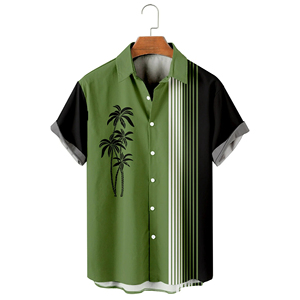 เสื้อฮาวายผู้ชาย OEM ทนทาน ผลิตจากโพลีเอสเตอร์/คอตตอน ระบายอากาศได้ดี แห้งเร็ว เหมาะสำหรับฤดูร้อน แขนสั้น สไตล์ลำลอง ผลิตโดยโรงงาน OEM รับผลิตตามแบบ - Product Image 6