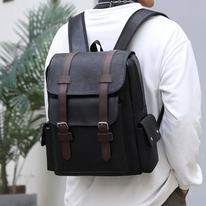 กระเป๋าเป้สะพายหลังยุทธวิธีหนัง PU แบบ unisex พร้อมสายสะพายไหล่ปรับได้ ซิปและตัวล็อคแบบ Hasp  ใช้งานได้หลากหลาย ขนาด 36-56 ลิตร - Product Image 3