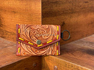 กระเป๋าใส่เหรียญงานแกะสลักด้วยมือมีสไตล์ใช้งานได้หลากหลายกระเป๋าสตางค์หนังสไตล์ตะวันตกมาใหม่สำหรับทุกเพศ - Product Image 3