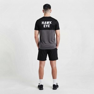 เสื้อยืดแขนสั้นคอกลมทรงสลิมฟิตสำหรับผู้ชาย Hawk Eye Sports รุ่นใหม่ แฟชั่นทันสมัย ผลิตจากผ้าฝ้ายฟลีซ 100% น้ำหนัก 400 กรัม เหมาะสำหรับออกกำลังกายและสวมใส่ลำลอง - Product Image 4