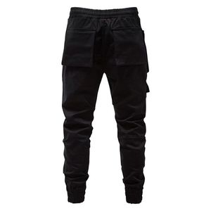 Men's <b>Y2K</b> Straight Casual <b>Cargo</b> Pants Drawstring Large Pocket Outdoor Tactical Joggers Trend Streetwear Punk Leggings - Product Image 4