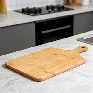 Planche à découper et à hacher en bois naturel REHMAN CRAFT avec poignée intégrée, écologique, épaisseur 1,5 cm, passe au lave-vaisselle - Product Image 6