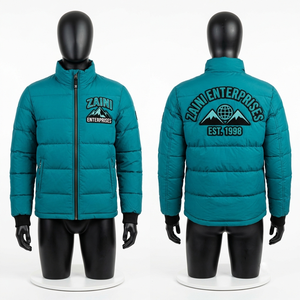 Chaqueta Acolchada de Algodón Premium para Hombre, 500g, Verde Camuflaje, Abrigo de Invierno Grueso, Largo, con Capucha, Resistente al Viento e Impermeable, Teñido - Product Image 1