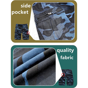 Pantalones Cortos de Caza para Hombre con Cierre de Cremallera, Diseño Cargo, Secado Rápido, Transpirables, Ligeros, Multibolsillos, 100% Algodón - Product Image 3