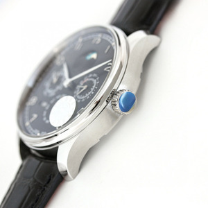 Reloj Mecánico Automático de Lujo para Hombre con Bisel Plateado de Diseño Exquisito y Calendario Perpetuo, Ideal para Viajes Casuales y Desplazamientos Diarios - Product Image 4
