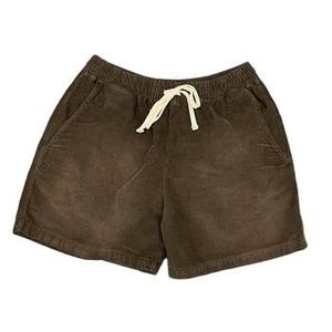 Shorts Jogger Homme Personnalisés en Molleton Français Délavé Effet Usé avec Cordon de Serrage et Motif Uni Style Décontracté - Product Image 1
