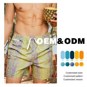 Custom <b>Men</b> Abstract Print Swim <b>Trunks</b> Quick Dry Beach Shorts Fashion Summer Board Shorts OEM - Product Image 4
