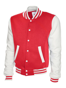 Service OEM personnalisé – Blouson de baseball vintage pour homme avec manches en polyester/coton et patchs brodés rayés sur le devant – Collection Automne/Hiver - Product Image 5
