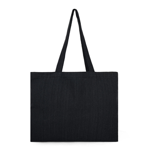 Custom Logo <b>Black</b> <b>Canvas</b> Tote <b>Bag</b> with Shoulder Length Handle Reusable Shopping <b>Bag</b> for Daily Use & Outdoor Activities - Product Image 1