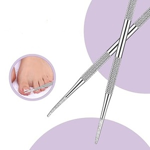 Lime à ongles professionnelle mini double face en acier inoxydable durable, outil de retrait des ongles incarnés pour le nettoyage et l'entretien des ongles. - Product Image 4