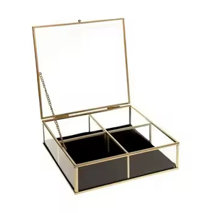 Premium Metal Jewelry <b>Box</b> Storage Organizer for Rings <b>Earrings</b> Necklace Accessories Home Use - Product Image 1