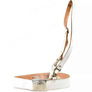 Ceinture Stable Personnalisée de Qualité Supérieure en Cuir Allemand Véritable Blanc avec Sangle d'Épaule – Nouveau Style 2026 pour Usage Quotidien - Product Image 1
