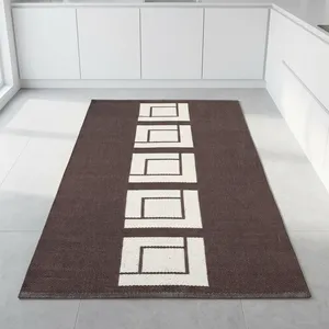 Handmade PVC Plastic Indoor/Outdoor Rug Striped Pattern Washable Kitchen Living Room Carpet Car Bath Exercise Bar HILTEX JC-2154 - Product Image 2