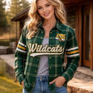 Camisas de Franela a Cuadros Navideñas Personalizadas para Mujer, Venta Directa de Fábrica - Proveedor Mayorista OEM - Product Image 6