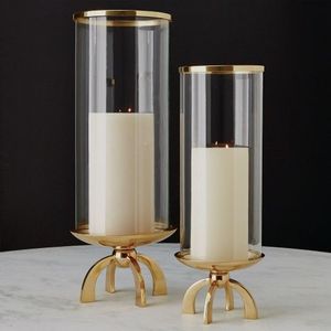 Superior Metal And Glass <b>Hurricane</b> Candle Holder Decorative <b>Lantern</b> With Elegant Design For Luxury Interior Decoration Purpose - Product Image 2