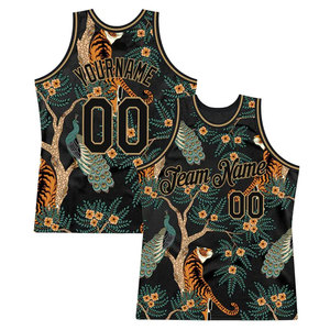 Maillots de basket personnalisés imprimés par sublimation, sans manches, coupe ajustée, noirs, séchage rapide, respirants, 100% polyester, confortables - Product Image 6