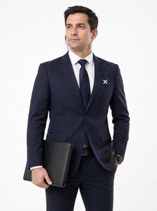 Uniformes de stewardess pour hommes en viscose sur mesure à manches longues |   OEM ODM |   Uniforme du superviseur des services VIP premium pour passagers à l'aéroport - Product Image 3
