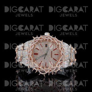 Reloj de Cuarzo con Diamantes Moissanite de Primera Calidad para Hombre, con Elegante Decoración de Cristal, Caja Impermeable, Regalo de Lujo en Venta - Product Image 1