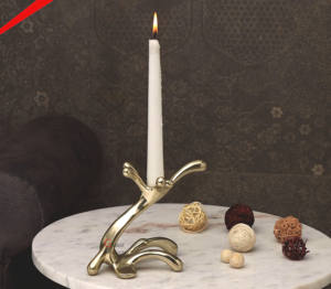 2026 Design Fantastique Luxe Brillant Poli Porte-bougie Décoration Moderne pour la Maison Centre de Table en Métal Plaqué Or pour Mariage - Product Image 2