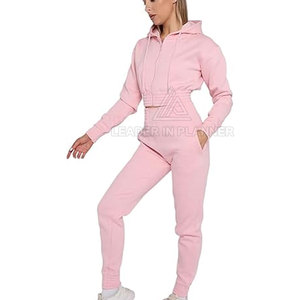 ชุดเซ็ตเสื้อครอปท็อปผู้หญิง ดีไซน์ล่าสุด ผ้าฝ้าย 100% คุณภาพสูง ขายดี - Product Image 2