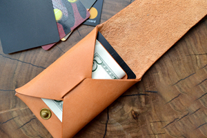 Eco Friendly Stitchless Leather <b>Wallet</b> Minimalist Card Case Genuine Leather Slim No Stitch <b>RFID</b> <b>Blocking</b> Mini SLW-0022 - Product Image 4