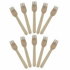 Cubiertos Desechables de Madera Ecológicos, Cucharas y Tenedores de Madera para Fiestas, Picnics y Catering - Product Image 3