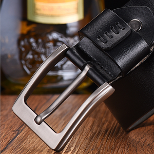 Ceinture en cuir véritable pour homme, design personnalisé, large, boucle personnalisée de haute qualité, ceinture décontractée en cuir pour homme, tailles sur mesure. - Product Image 6