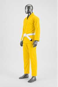 ชุดกิโมโน BJJ GIS สีเหลืองสำหรับผู้หญิงศิลปะการต่อสู้สำหรับผู้ใหญ่ - Product Image 6