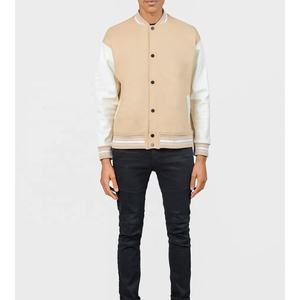 แจ็คเก็ตหนัง2025บอมเบอร์สำหรับผู้ชายแจ็คเก็ตขนแกะสไตล์เท่ออกแบบได้ตามต้องการฤดูหนาว - Product Image 4