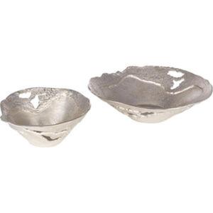 Cuencos metálicos hechos a mano estilo Wabi Sabi, plateados y pulidos, decorativos para servir, para el hogar, regalos, galletas, bocadillos, decoración del hogar. - Product Image 4