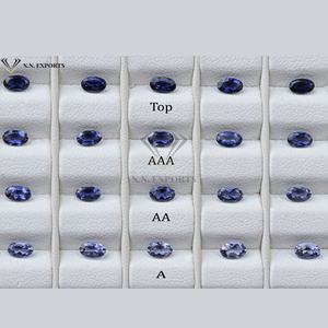 4x5mm naturel bleu Iolite à facettes forme ovale en gros pierres précieuses en vrac tendance bijoux accessoires produits les plus populaires 2025 - Product Image 1