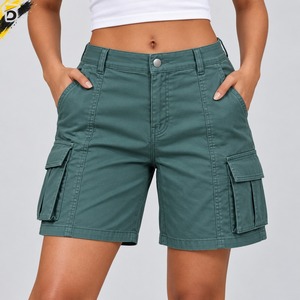 <b>Women</b> <b>Cargo</b> <b>Shorts</b> Cotton Fabric Comfortable Fit Breathable Design Multiple Pockets For Casual Travel And Everyday Wear - Product Image 6